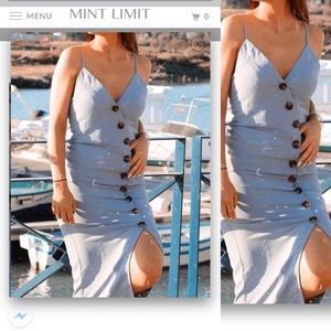 Button Down Midi Dress